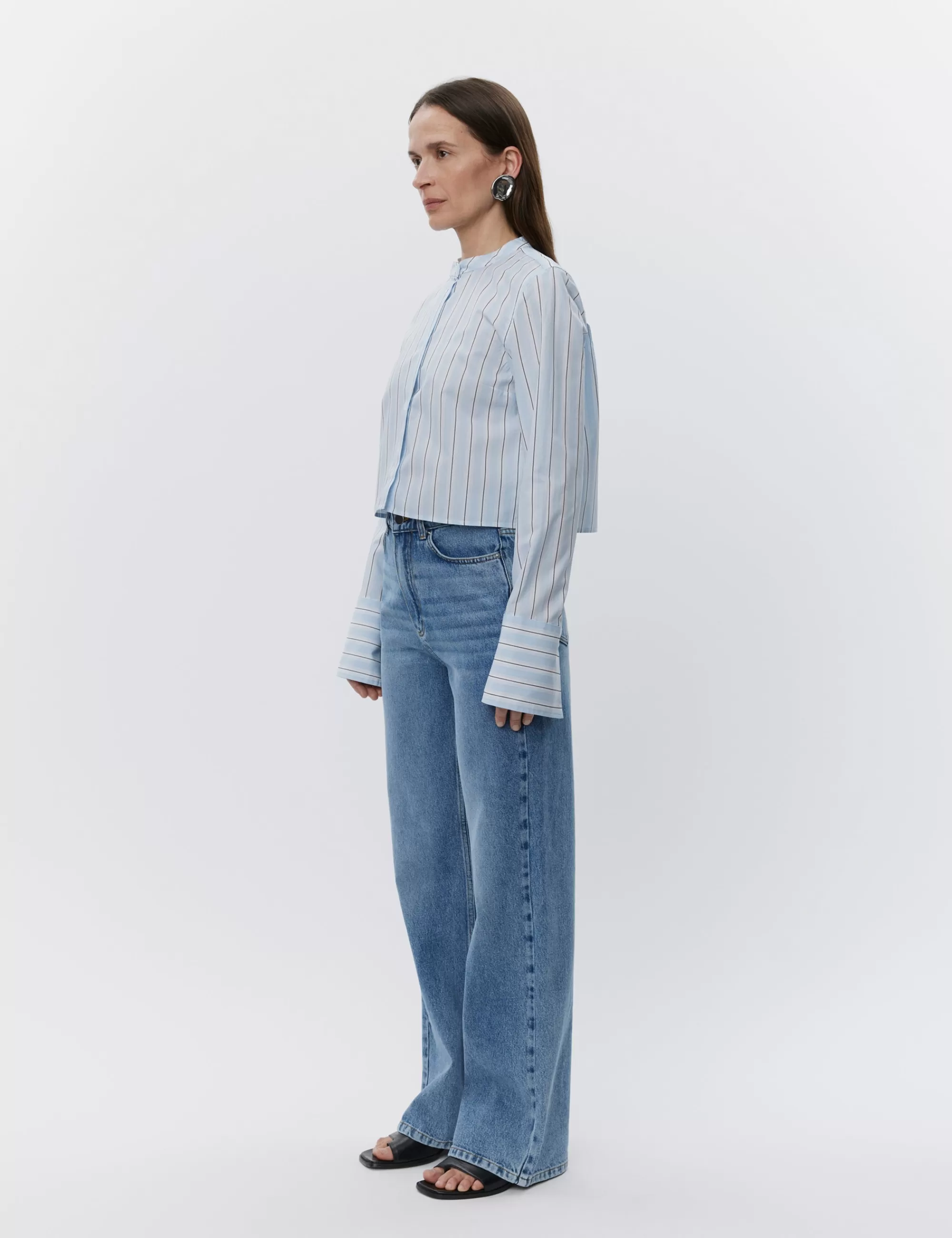 Online DAY Birger et Mikkelsen Alexi - Classic Stripe RD - LIGHT BLUE LIGHTBLUE