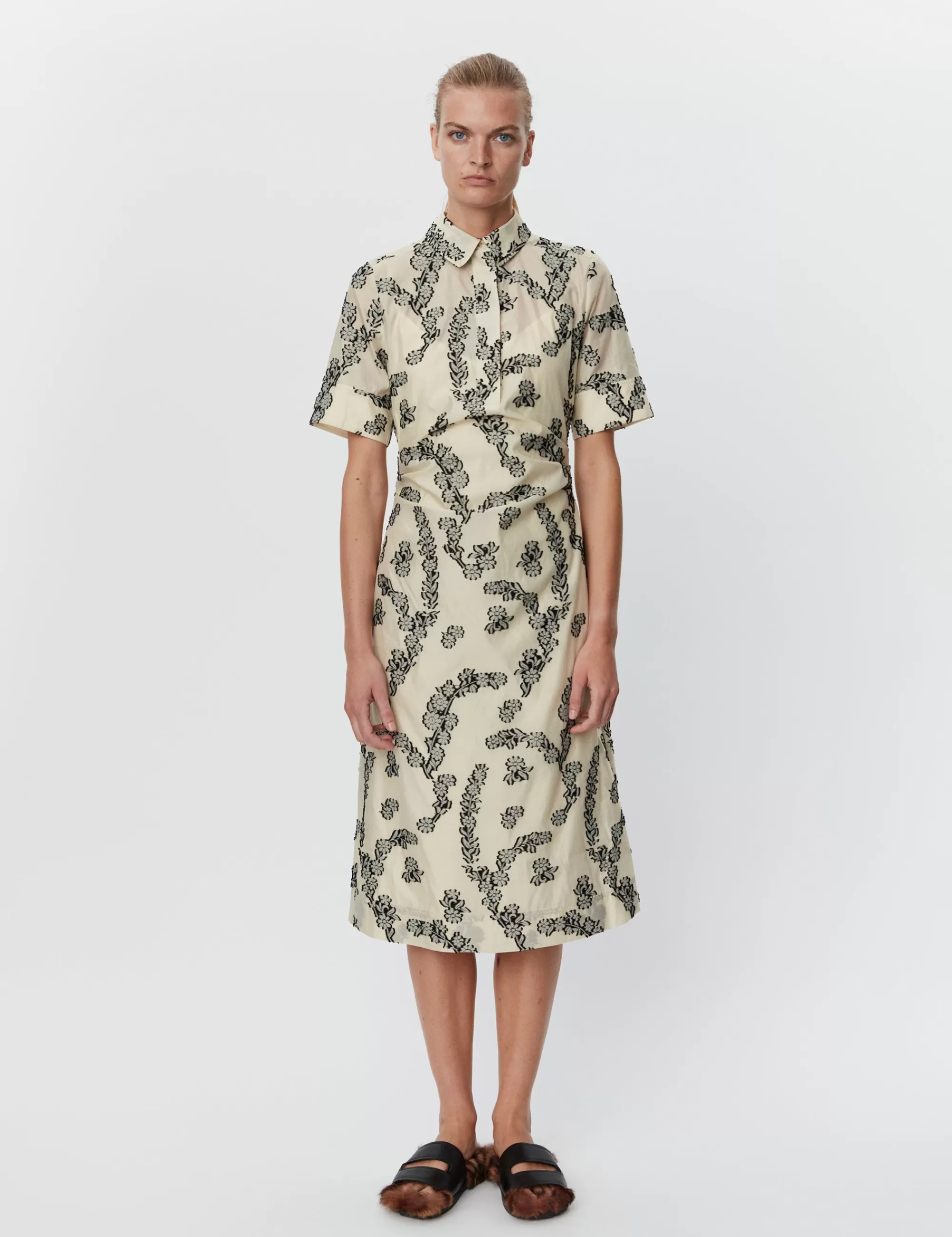 Store DAY Birger et Mikkelsen Joanna - Floral Jacquard - ALMOND OIL ALMONDOIL