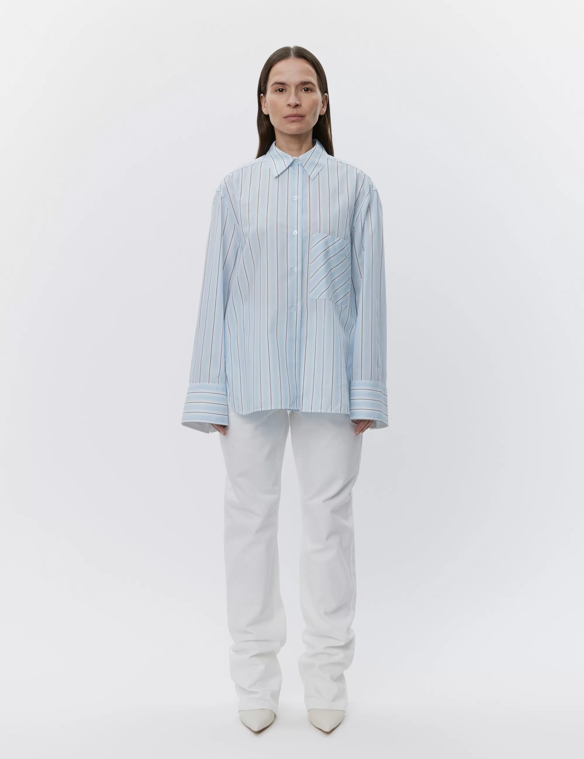 New DAY Birger et Mikkelsen Mac - Classic Stripe RD - LIGHT BLUE LIGHTBLUE