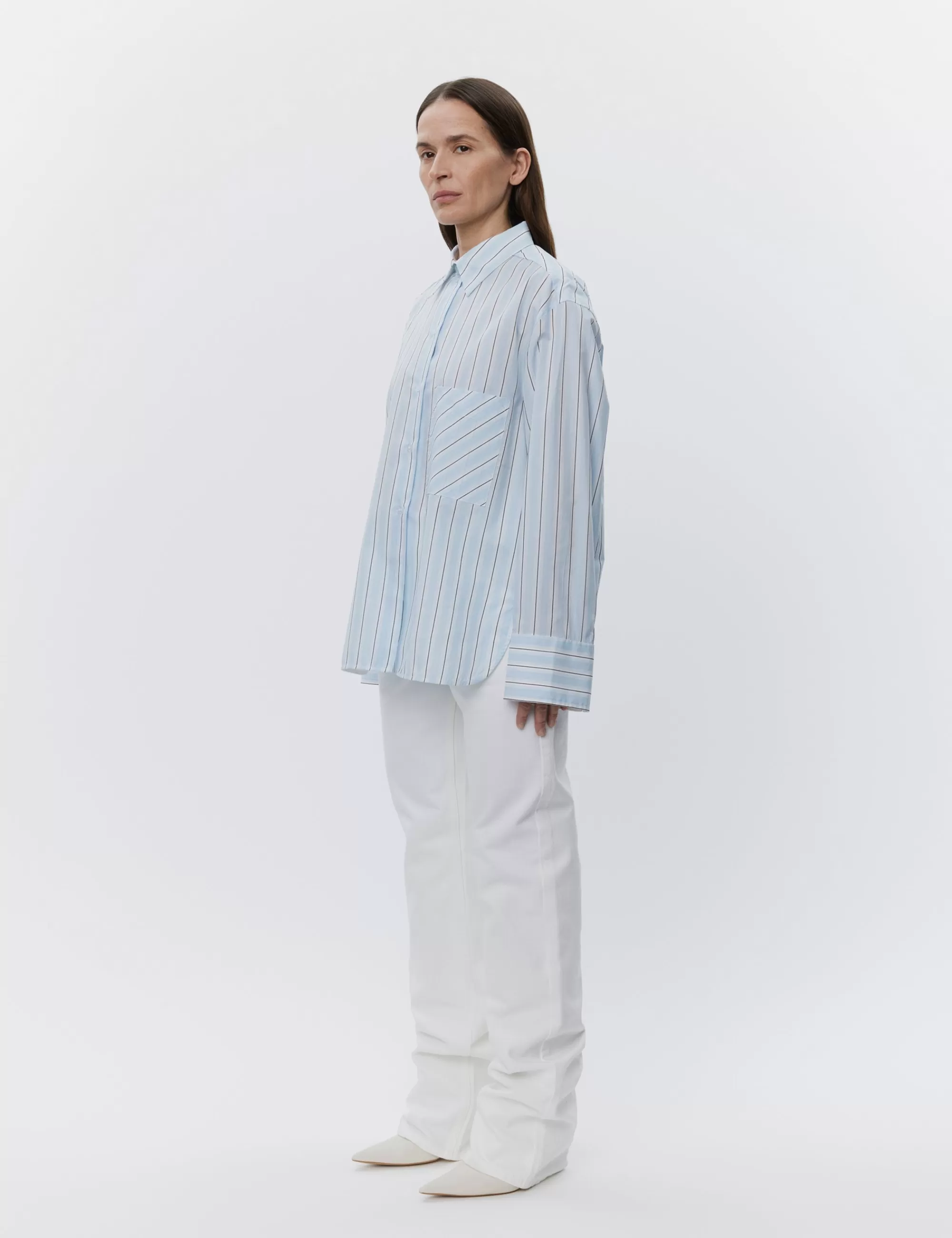 New DAY Birger et Mikkelsen Mac - Classic Stripe RD - LIGHT BLUE LIGHTBLUE