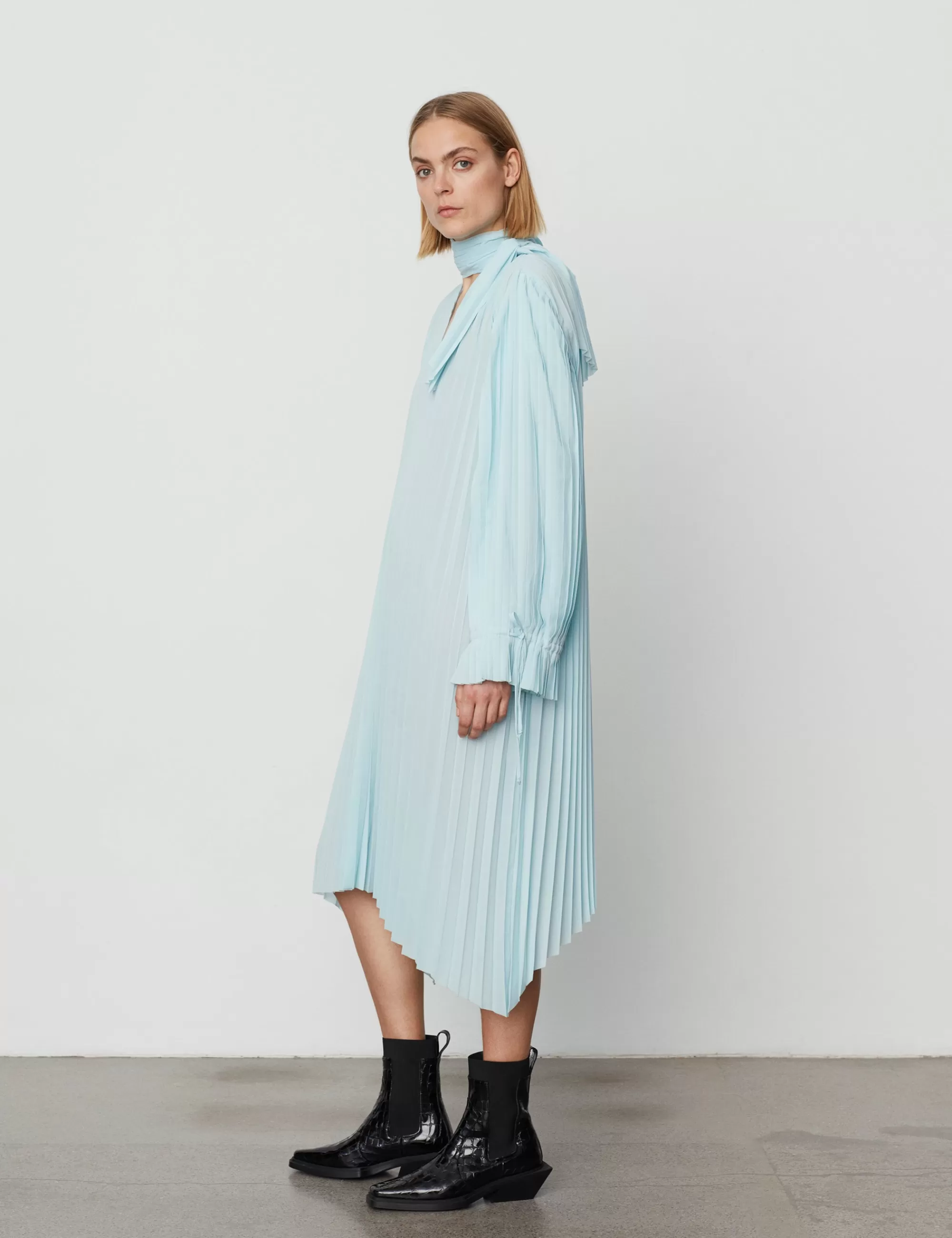 Flash Sale DAY Birger et Mikkelsen Oscar - Solid Plissé - BLUE GLOW BLUEGLOW